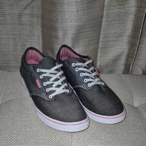 Vans Gray and Pink Women's Sneakers